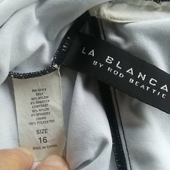 LA Blanca 1 piece Swimsuit - Picture 6 of 7